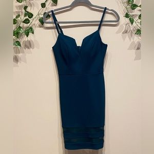 Size 0-2 teal mini dress